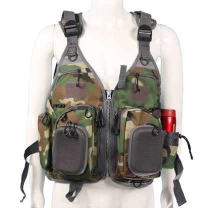 Fishing Outdoor Sport Flying Men Respiratory Jacket Safety Vest Survival Utility Vest