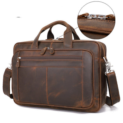 Top Qaulity Brand Briefcase Bag For Men Male Business Bag Vintage Designer